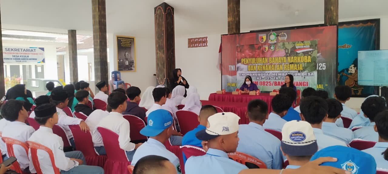 Kodim Banyuwangi Gelar Penyuluhan Bahaya Narkoba