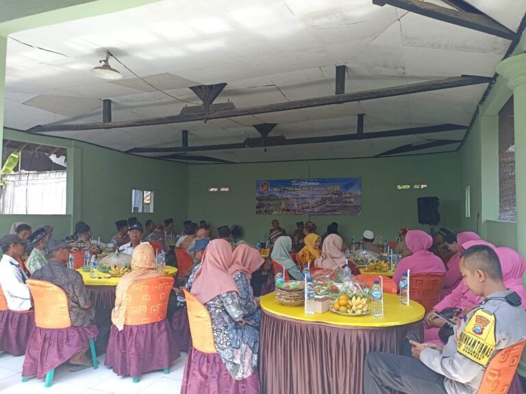 Koramil 0825 Gambiran Gelar Tasyakuran Sederhana Peringati HUT ke-80 Tahun 2025.