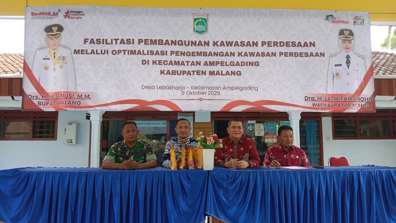 Upaya memajukan kawasan pedesaan kembali digencarkan pada TMMD 126 Lebakharjo, Kodim 0818/Malang-Batu