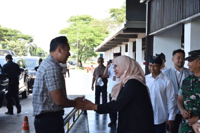 Dandim Banyuwangi Dampingi Menteri Infrastruktur dan Pembangunan Kewilayahan Tinjau Revitalisasi Pasar dan Inggrisan