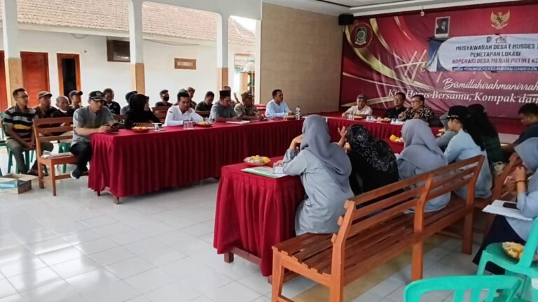 Kawal Kemandirian Desa, Babinsa Yosomulyo Hadiri Penetapan Lokasi Koperasi Desa Kelurahan Merah Putih (KDKMP).