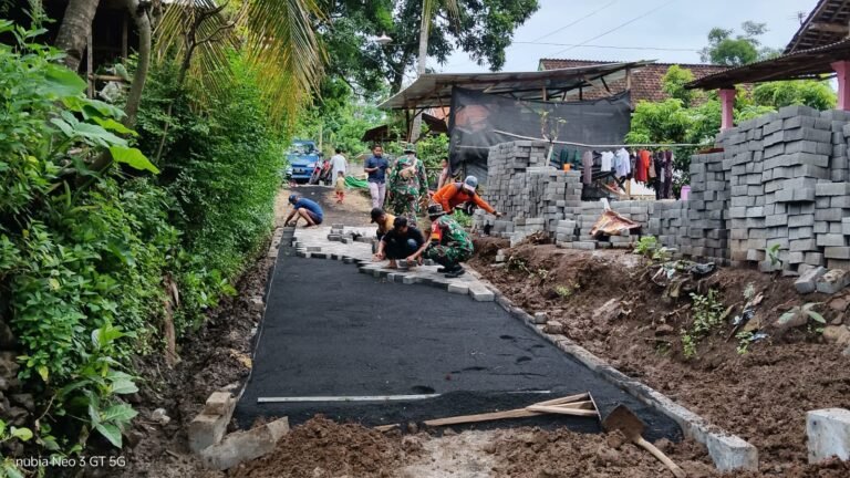 Kepala Desa Brabe Bangga Desanya Jadi Lokasi TMMD ke-128.